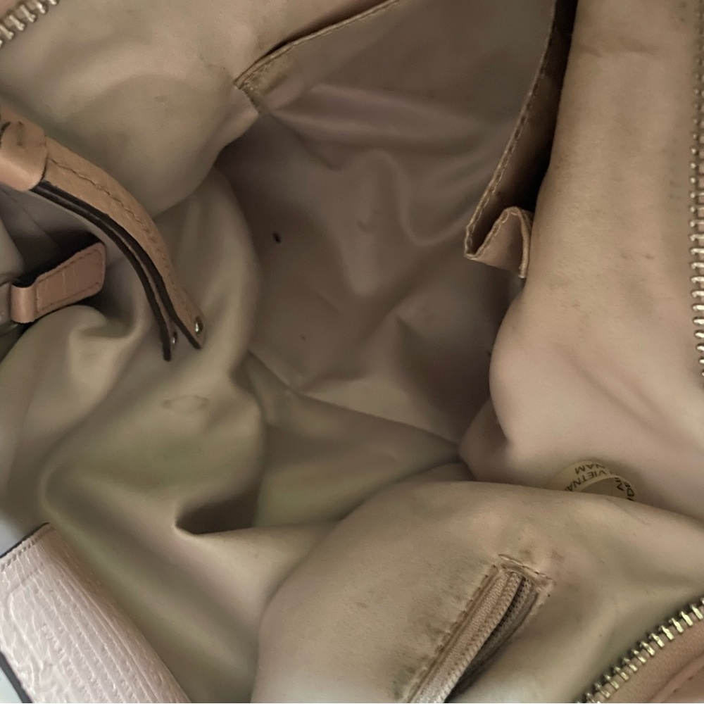 Coach Brooke Convertible Light Pink Leather Hobo Bag - Picture 6 of 7
